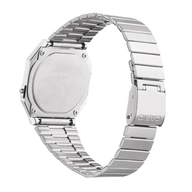 Dos Montre Casio Vintage Iconic Mixte Argentée A700WE-1AEF