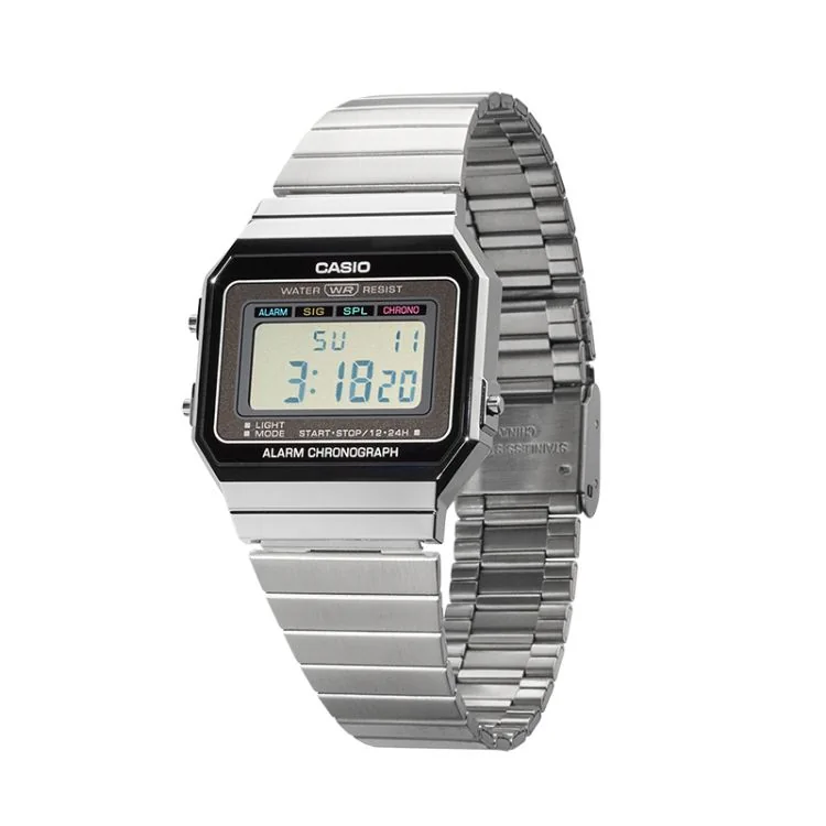 Profil Montre Casio Vintage Iconic Mixte Argentée A700WE-1AEF