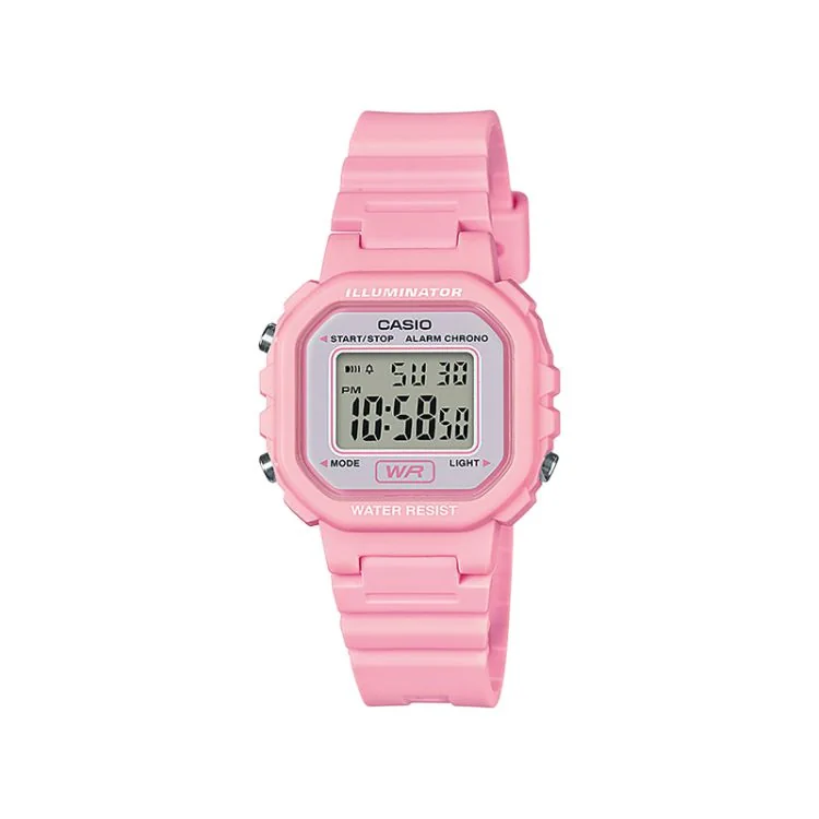 Face Montre Casio Collection Femme Résine Rose LA-20WH-4A1EF