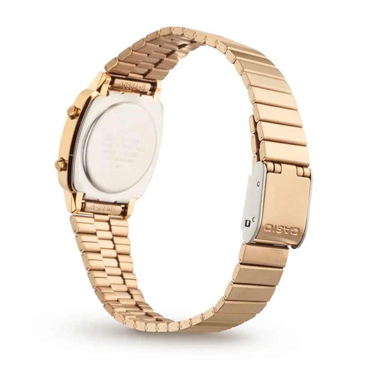 Profil dos Montre Casio Vintage Mini Femme Acier Dorée LA670WEGA-9EF
