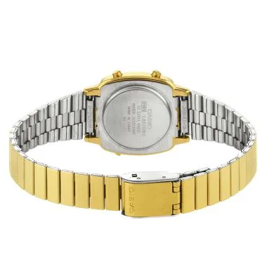 Dos Montre Casio Vintage Mini Femme Acier Dorée LA670WEGA-9EF