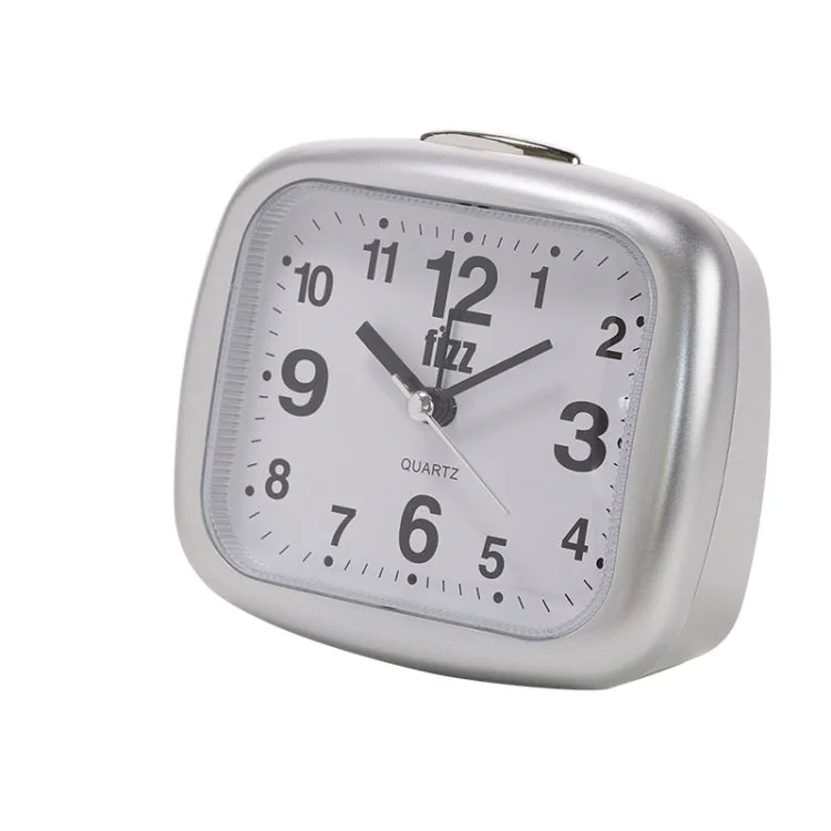 Fizz Grand Réveil Rectangle Gris Cadran Blanc