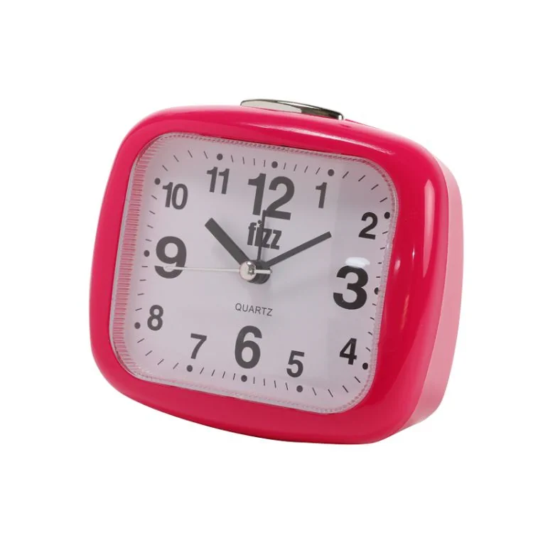Fizz - Fizz Grand Réveil Fushia Rectangle Cadran Blanc
