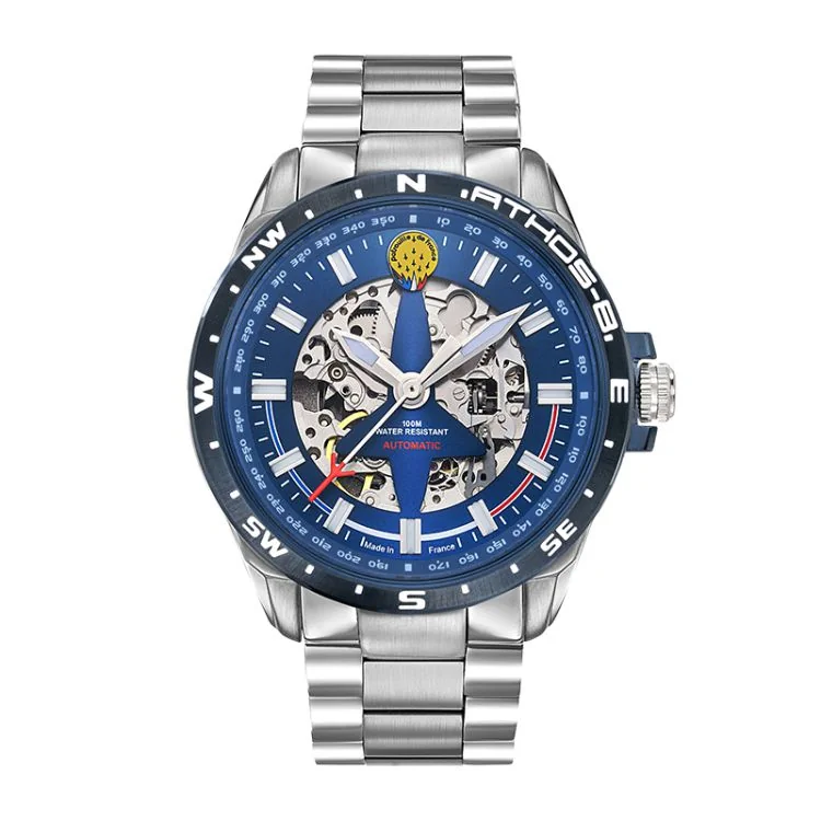 Face Patrouille de France Athos 8 Arrière Droit Automatique Squelette Acier