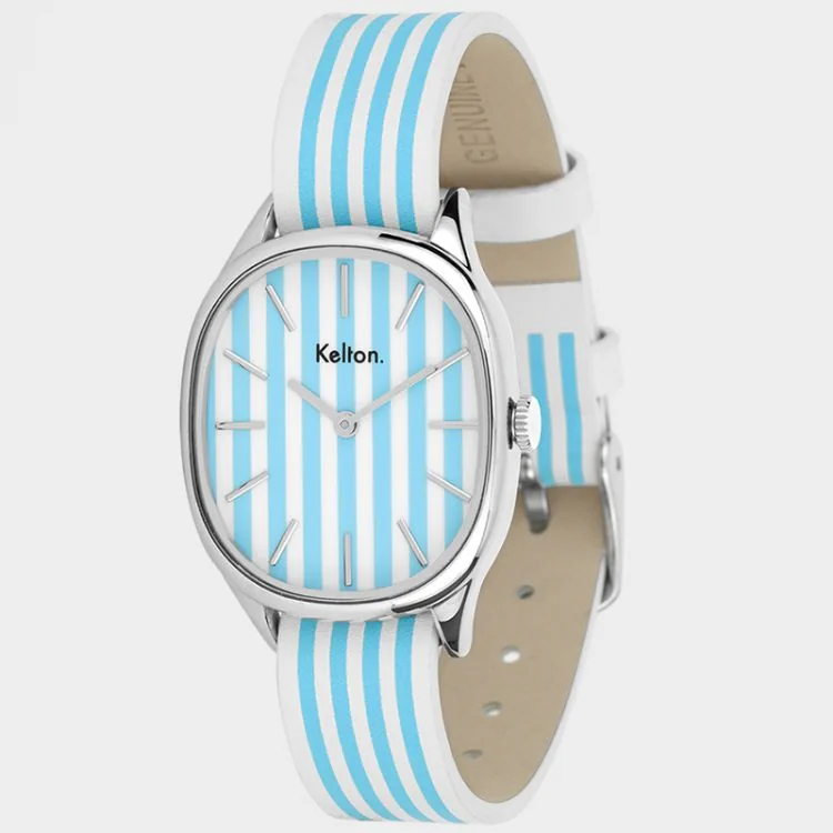 Profil Kelton Colorama Rayée Bleu et Blanc Seersucker - 9124112