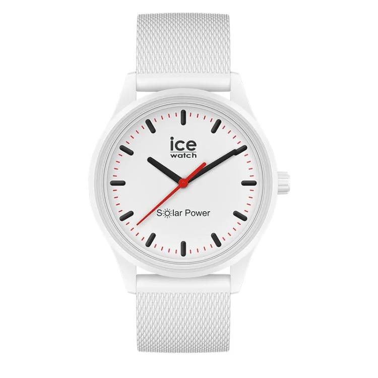 Face Ice Watch - Ice Solar Power Polar Mixte Blanche et Noire