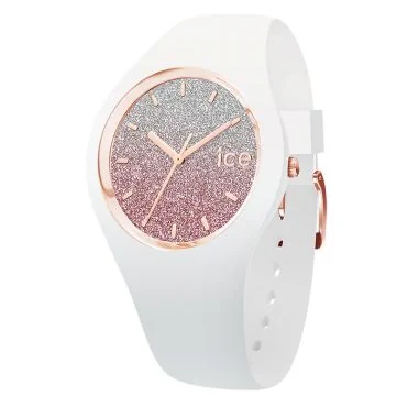 Face Ice Watch - Ice Io Femme Blanche et Rose Cadran Dégradé