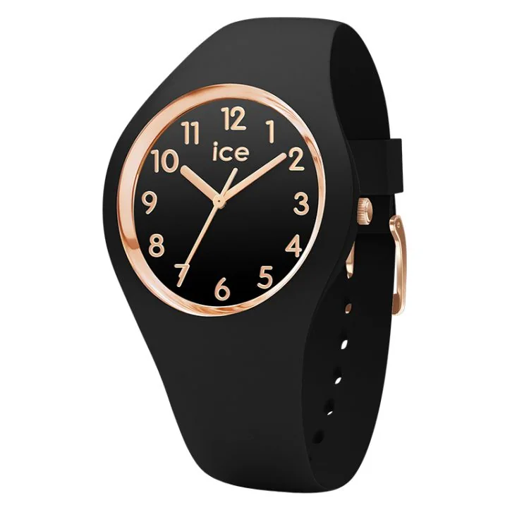 Face Ice Watch - Ice Glam Femme Noire Doré/Rose