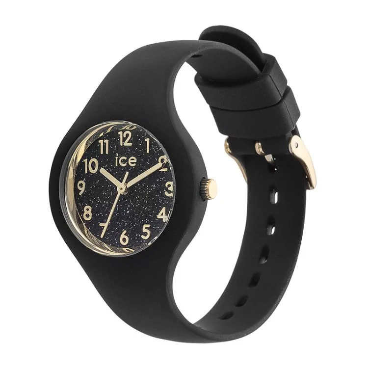 Profil Ice Watch - Ice Glitter Femme Noire et Doré Pailleté Extra Small