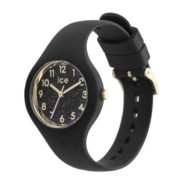 Profil Ice Watch - Ice Glitter Femme Noire et Doré Pailleté Extra Small