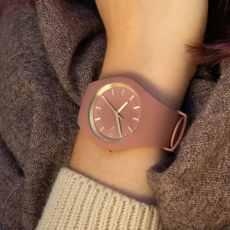 Portée Ice Watch - Ice Glam Brushed Femme Rose Automne