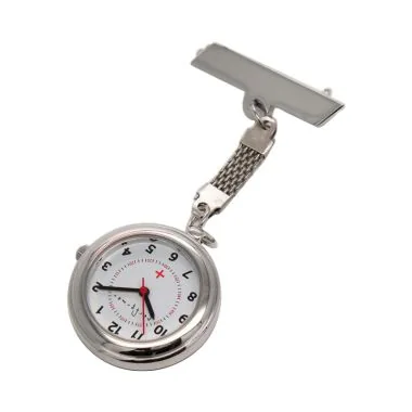Face Montre Classique Performer Infirmière Métal Argenté Attache Pince - 70912812